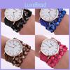 Элегантные женские часы-браслет с цветочным кварцевым механизмом