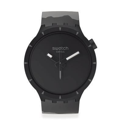 Часы Swatch Big Bold Bioceramic Basalt, Черные, SB03B110