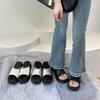 Summer Thick-soled Women's Slippers Fashion Solid Color Flat Heel Non-slip Women's Slippers Muffin Thick-soled Sandals Slippers