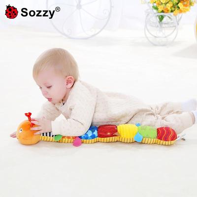 Sozzy Музыкальная шуршащая плюшевая кукла для новорожденных и младенцев (0-3 года)