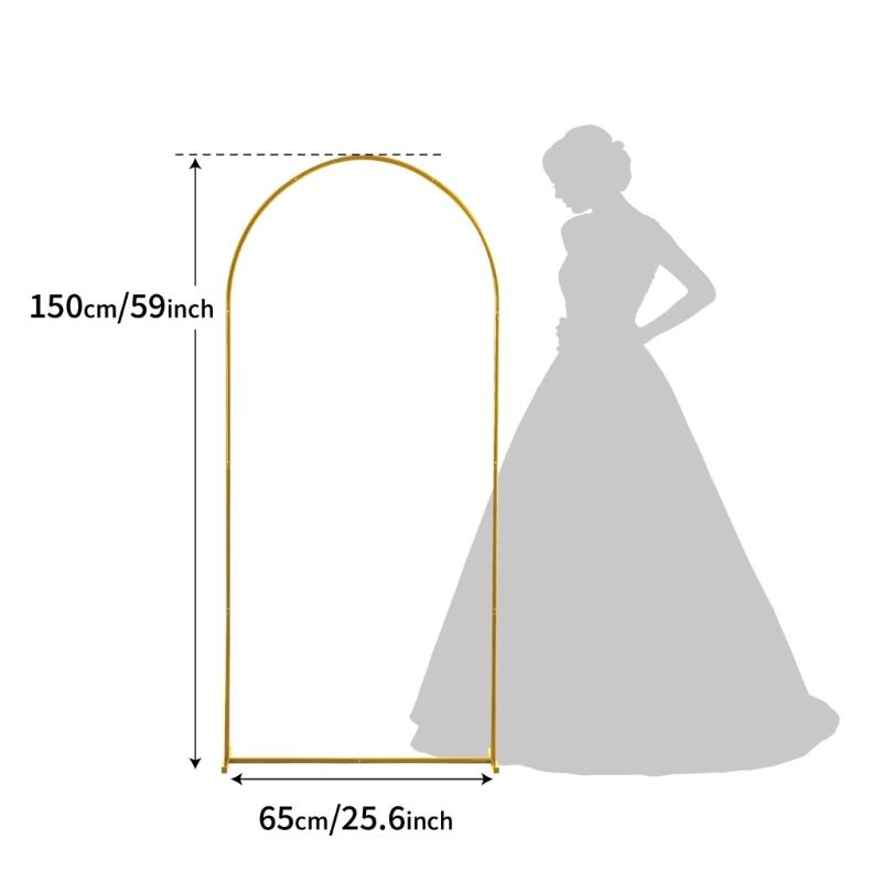 Золотая железная свадебная арка для декора разных размеров, простая сборка, структура для фона вечеринки