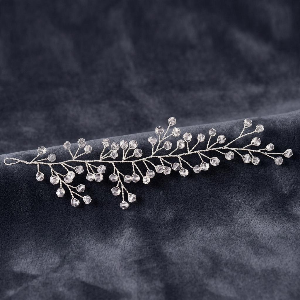 Bridal Rhinestone Headband Korean Style Wedding Hair Accessory For Bridal Gown