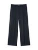 GLOWNY G Gentle Wide Leg Pinstripe Pants (Navy)