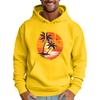Men's Loose Flag Printed Hooded Sweatshirt Men's Casual Fashion Sports Sweatshirt