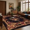European Style Luxury Home Decoration Living Room Rug Flower Design Antiskid Room Decor Cloakroom Carpet Soft Sofa Table Mat