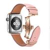 Charm Luxury Business Replacement Strap Real Leather Butterfly Buckle Watch Band for Apple Watch Series 11 10 9 8 7 6 49MM 46 45