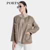 PORTS Women's Metal Trim Boxy Short Coat