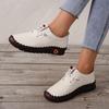 Fashion Women's Shoes 2022 Spring and Autumn New Soft-soled Hand-sewn Bag Shoes Large Size Casual Women's Slip-on Shoes