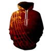 Musical Note 3d Printed Hoodie Men and Women Street Casual Cool Fashion Pullover