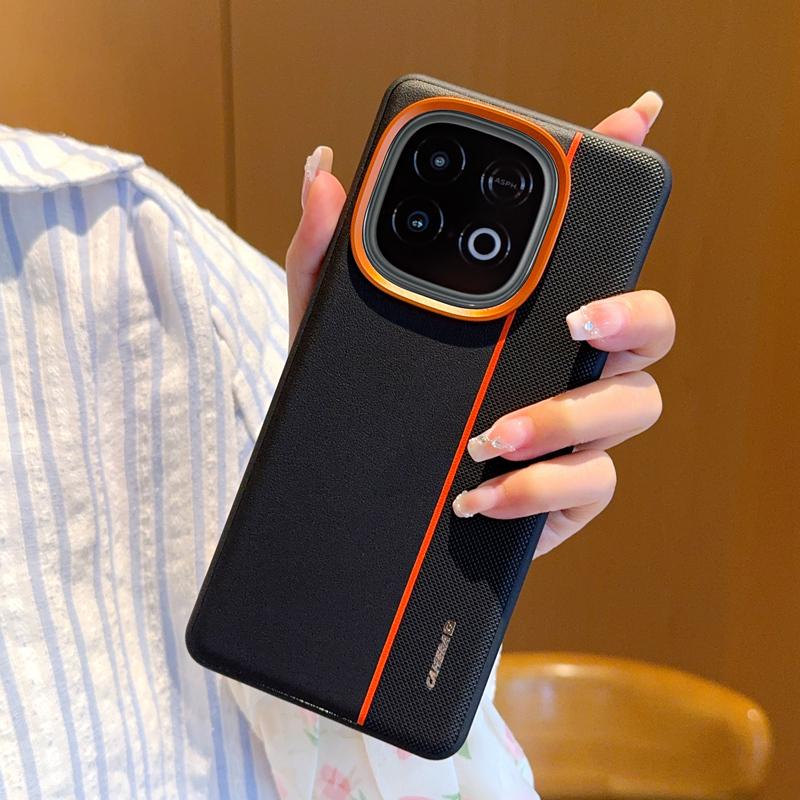 Для Vivo iQOO Z10 Turbo Pro Чехол Индивидуальные Металлические Кнопки Различные Кожаные Текстуры Хороший Захват Модный Для Vivo Y300 GT Чехол Обложка