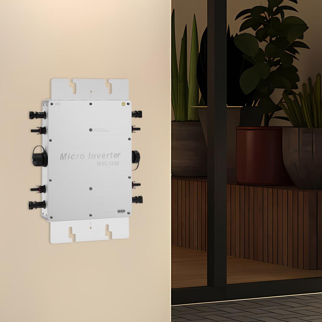 1200W Solar Grid Tie Inverter, Aluminium Alloy Housing Solar Power Inverter, Stable Performance Solar Panel Matching Inverter