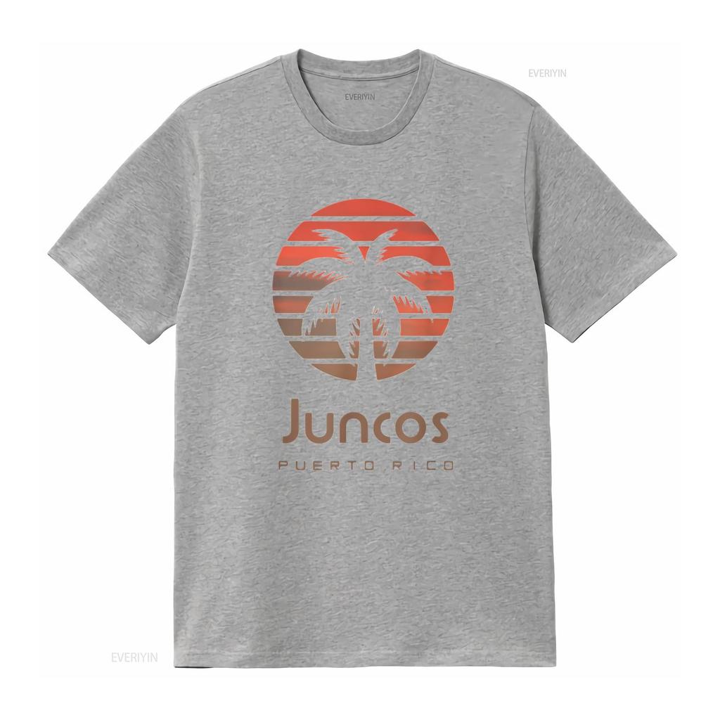 Womens Juncos Puerto Rico T Shirt Black Small vintage Washed homme streetwear Breathable Slightly Casual graphic