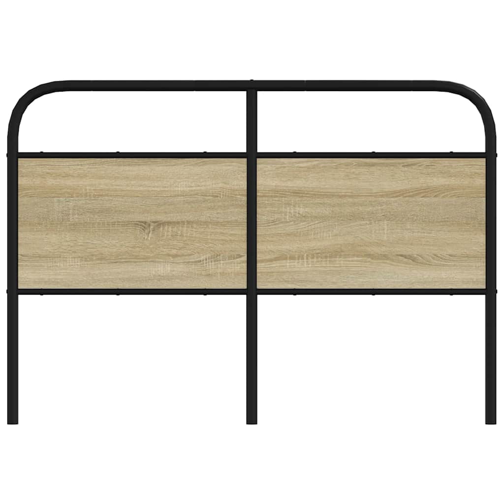 Replacement Headboard Sonoma Oak 120 cm Steel and Engineered Wood