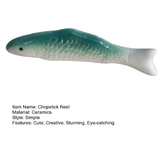 Керамическая подставка для палочек для еды в форме рыбы Держатели для палочек для еды Милая подставка для ложек, вилок, ножей для домашней кухни Декор стола
