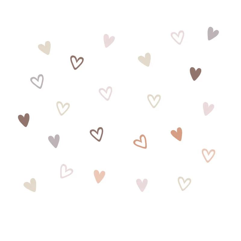 36 шт. в форме сердца, модные наклейки на стену в стиле бохо, настенные наклейки в стиле бохо для гостиной, спальни, детской комнаты, домашнего декора