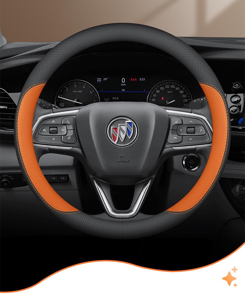Чехол на руль автомобиля Buick: Натуральная кожа для Angkewei Plus, LaCrosse, Regal, Verano, Velite 6, GL8
