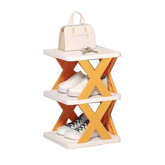 Органайзер для хранения обуви. Многослойный дизайн. Прочная несущая способность. Отличная устойчивость. Легко устанавливается. Съемная вертикальная полка для обуви.