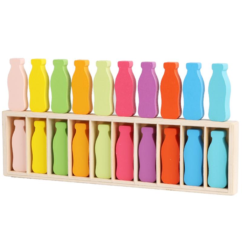 Новая детская игрушка-пазл «Напиток к напитку», сортировка по цвету, чашка для сопоставления цветов, классификация, Монтессори, раннее образование, логическое мышление