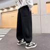 Boys' Spring and Summer Autumn Pants Children and Teens Pants Thin Children's Sports Straight Pants Trendy Three-Bar Pants Trendy
