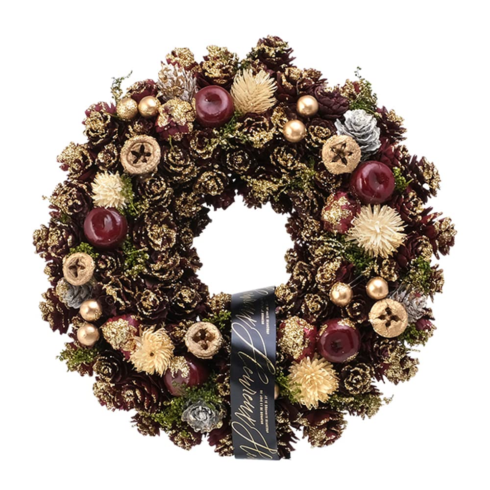 Green House CM Natural Wreath M Twinkle Gold CM1366-B