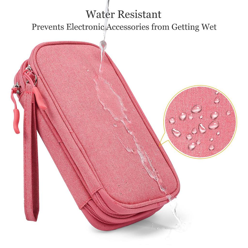 Сумка-органайзер для электронных аксессуаров, водонепроницаемый дорожный футляр для аккумулятора, шнуры для зарядки, зарядные устройства, мышь, наушники, флэш-накопитель