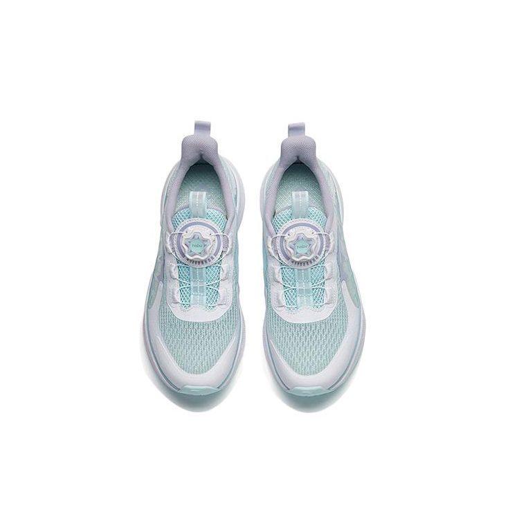 Anta Кроссовки для бега Wind Chaser 4.0 с упругой амортизацией, дышащие, прочные, нескользящие, с низким верхом, детские кроссовки для бега, белые, фиолетовые, серые 322225516-2