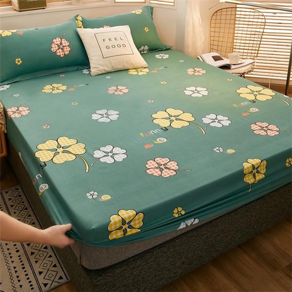 2023 Супер водонепроницаемая простыня, наматрасник, защита для кровати, постельное белье с четырьмя углами и резинкой, двойное покрывало для пары