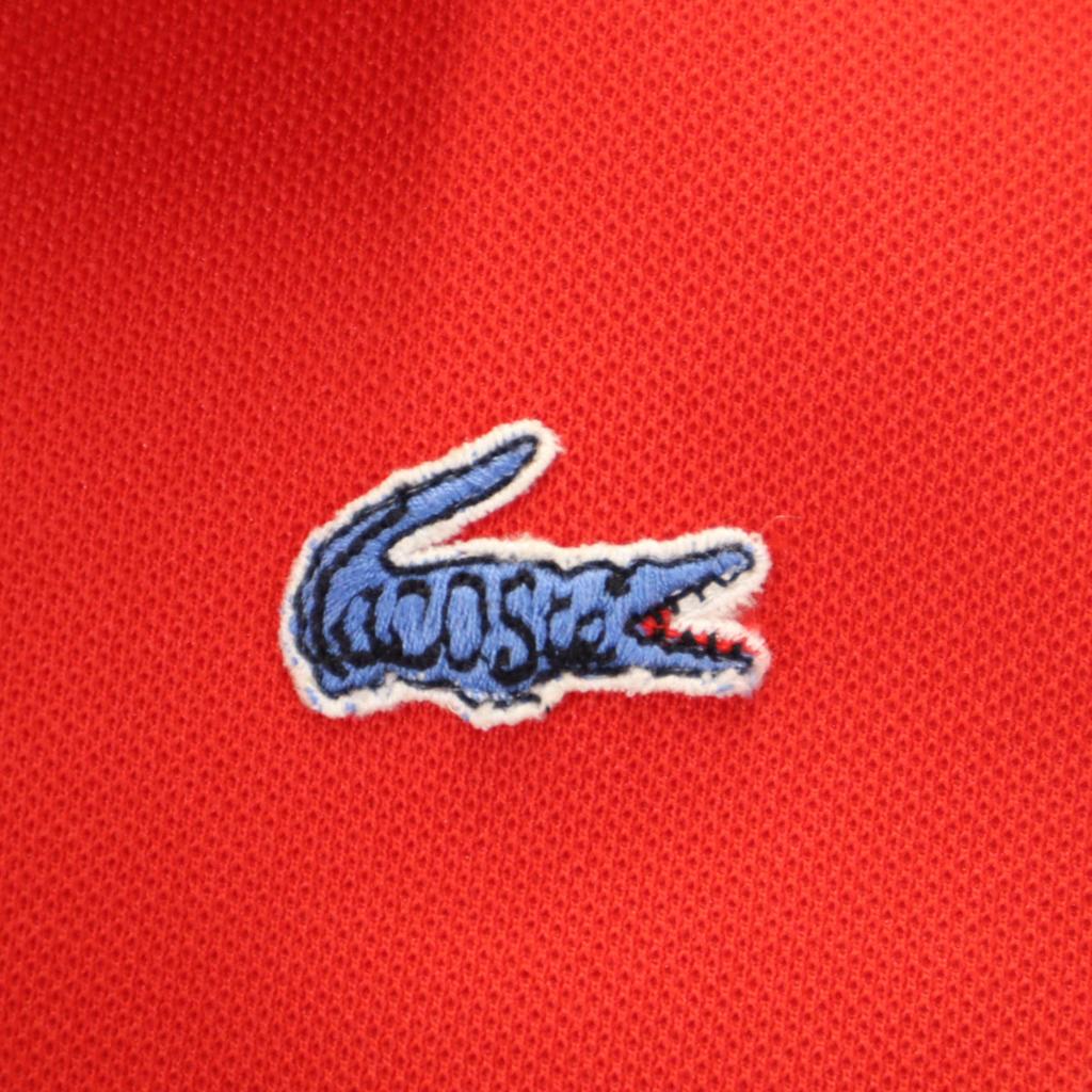 CHEMISE LACOSTE Long sleeve Polo one piece 40 Red Women Used