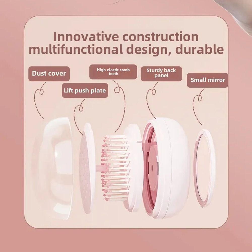 One-click Self Cleaning Air Cushion Massage Combs Portable Hair Comb Wet Dry Detangling