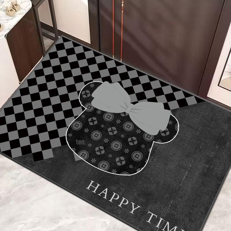 Chao Bunny Light Luxury моющийся нескользящий водопоглощающий дверной коврик
