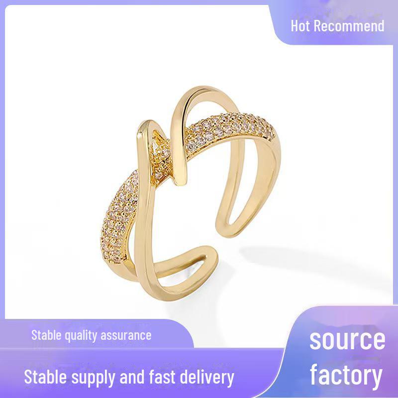 Кольцо женское в стиле «холодный стиль» с геометрическим крестом