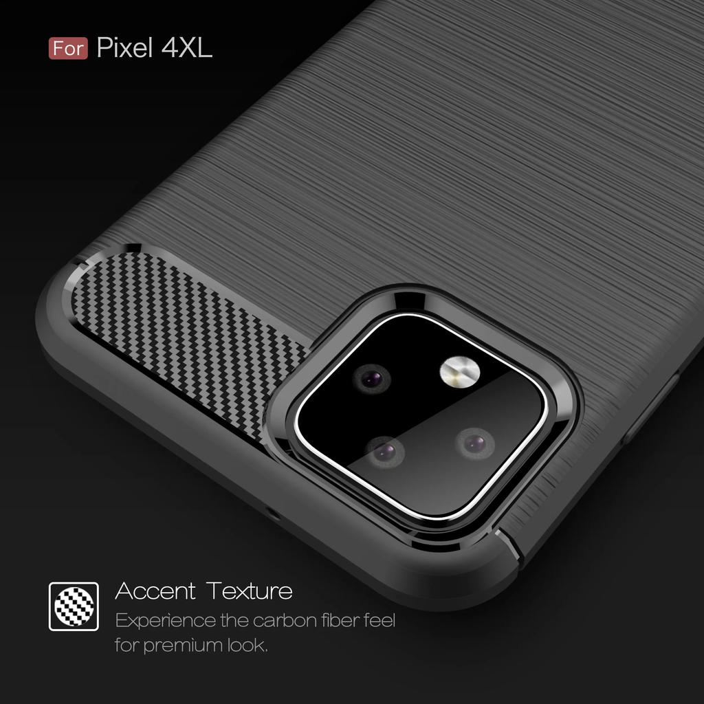Для Pixel4 XL Google Pixel 4XL силиконовый чехол роскошная задняя крышка из углеродного волокна для google pixel4xl противоударные матовые чехлы для телефонов