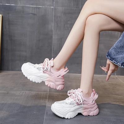 Женские кроссовки сетчатый верх перекрестные ремешки мягкая подошва женские вулканизированные туфли легкие дышащие для занятий спортом на открытом воздухе обувь с цветовой блокировкой