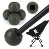 4Pcs Stabilizing Rubber Ball Feet Outdoor Chair Leg Tips Ball Cap Moon Chair Foot Cover for Rugged and Uneven Surfaces
