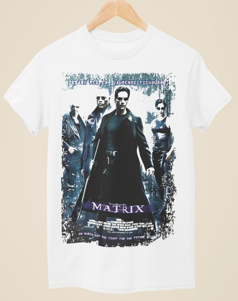 The Matrix - Movie Poster Inspired Unisex White T-Shirt