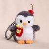 Penguin Sheep Design Plush Doll Keychain Pendant Soft Portable Mini Doll Hanging Ornament Bag