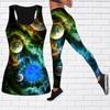 Crystal Earth Print Yoga Outfit for Women Fashion Workout Leggings Fitness Sports Casual Yoga Pants