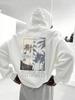 California Coconut Tree Theme Kids Hip Hop Sports Hooded Sweatshirt,tropical beach collage art graphic,comfy loose fit for casual sports outing
