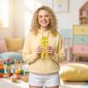 14cm Soft Glitter Doll Toy for Stress Relief and Sensory Play Suitable for Children and Adults Squeezable Figure Doll