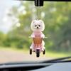 Acrylic 2d Car Accessory Cartoon Dog Rearview Mirror Vehicle Pendant Decoration