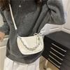 Fashion Popular Chain Single Shoulder Armpit Bag Women's New Solid Color Handbag