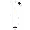 Black Metal Nod Modern Minimalism LED Light Corner Floor Lamp for Home Decor, Living Room Or Offices