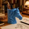 Multifunctional Storage Box 3D Printed Makeup Brush Holder Home Decor Horse-Shaped Pen Holder  Home