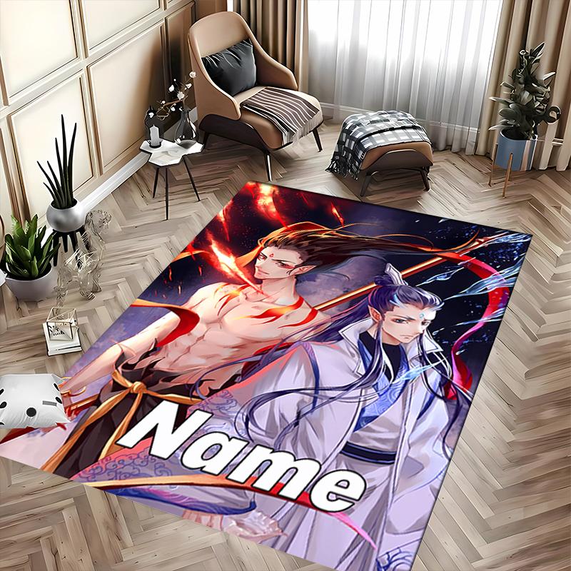 Custom personalization Nezha Conquers the Dragon King Area Rug - Perfect For Kitchen, Bathroom,Laundry Room Decor Large Size Available,Gift All Season