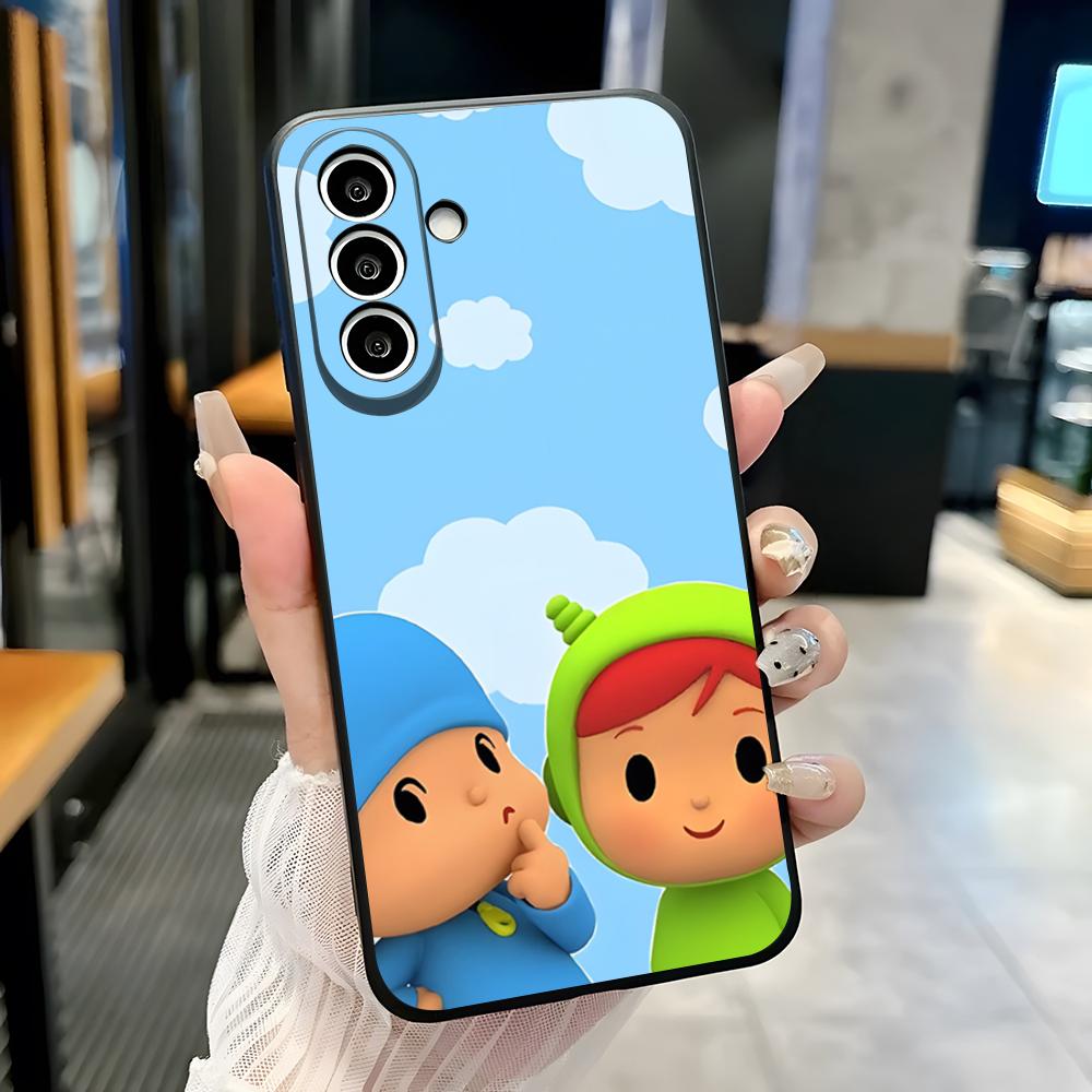 Cartoon P-Pocoyos Cute Phone Case For Samsung S25 Plus S20 S20 Plus S22 Ultra S23 FE S21 Plus S21 Ultra Soft Cover
