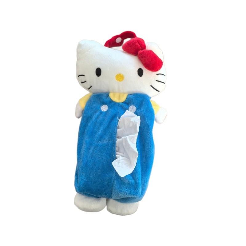 Плюшевая салфетница Hello Kitty с мягким коротким ворсом для дома и автомобиля