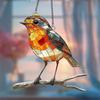 Colorful Bird Acrylic Hanging Decoration Indoor Outdoor Garden Yard Window Wall Hanging Stained Glass Effect Bird Ornament Suncatcher Sign