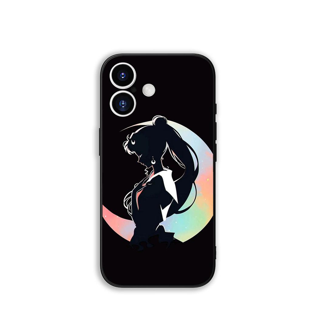 Чехол-бампер Cover для Apple iPhone 15 14 16 Plus XS 13 11 12 Pro Max XR X 16E ProMax Чехол для телефона Кот Моряки Красивая Девушка Луна