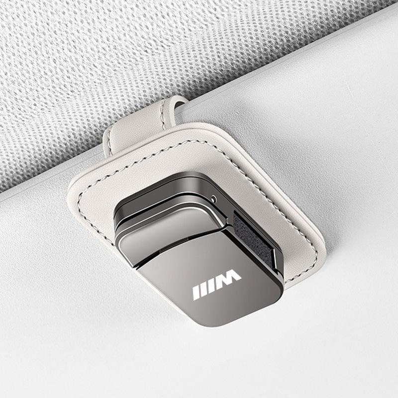 AAACD1 Car Visor Glasses Clip For BMW M E36 E39 E46 E90 E91 F48 F25 F15 F01 G32 X1 X3 X5 X6 X7 zinc alloy Sunglasses Holder Organizer