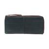 Длинный кошелек FULL CHROME Navy x Brown HRD-410